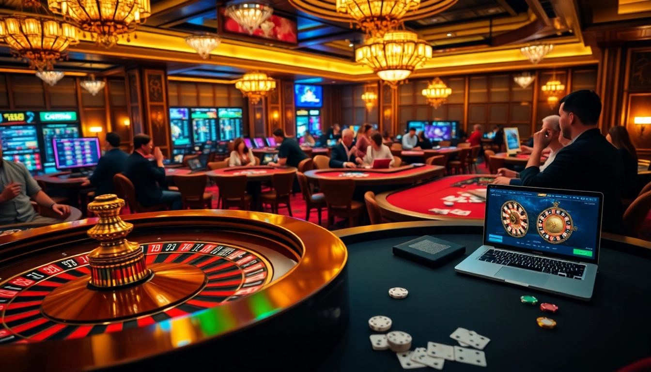 Bong da lu fun captures the thrill of casino gaming with players betting on roulette, showcasing an exciting gambling atmosphere.