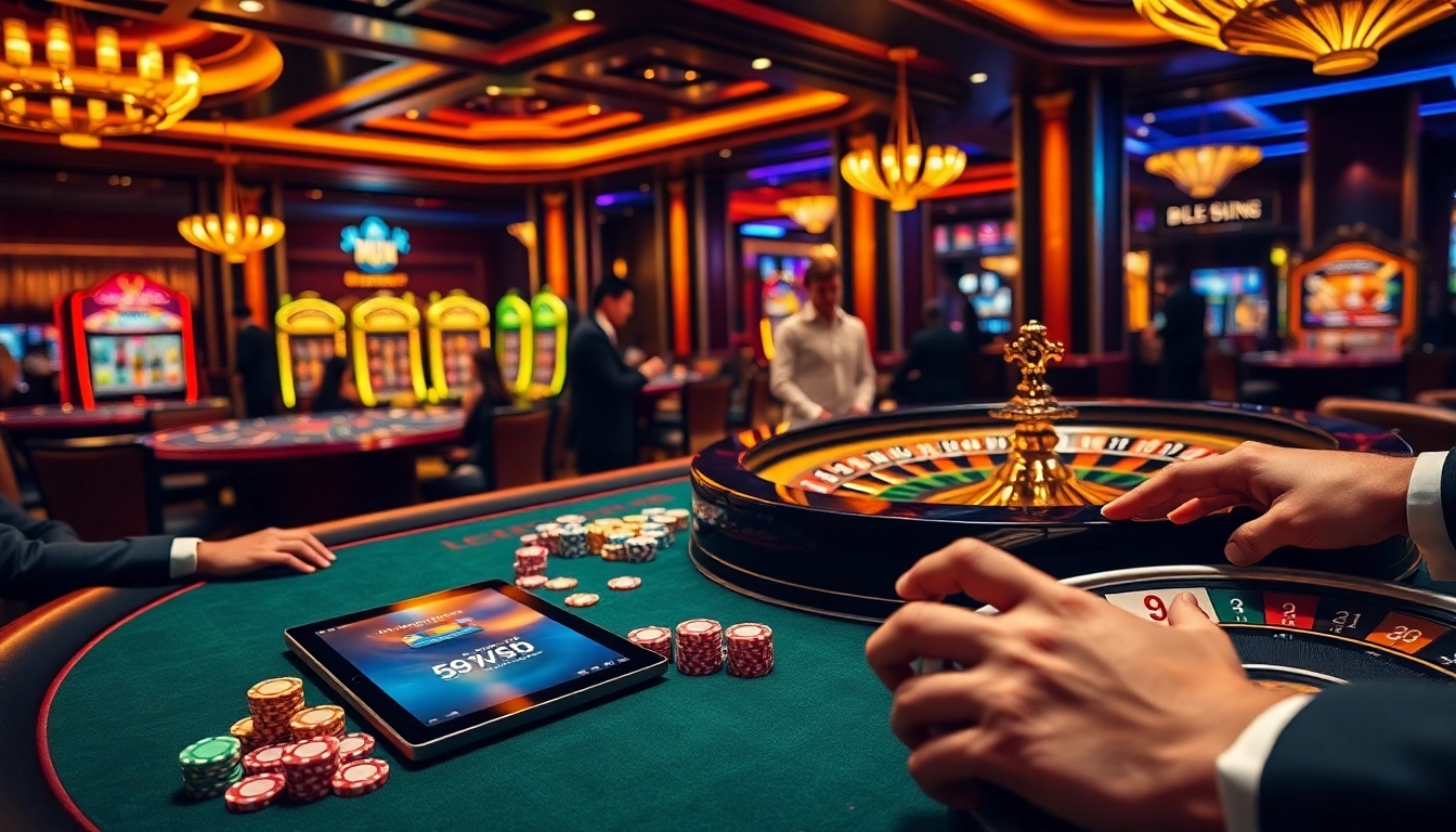 Engage in thrilling gameplay at nhà cái 69VN with poker tables, roulette, and vibrant slot machines.
